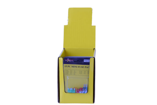 15 Piece Mini Fuse Pack