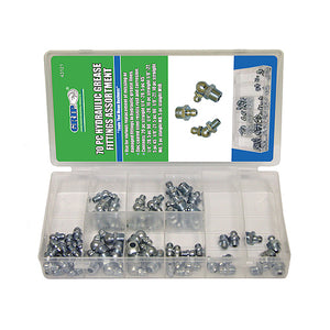70 Piece Hydraulic Grease Fitting Kit
