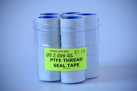 PTFE Tape Double Roll 1/2" X 520"