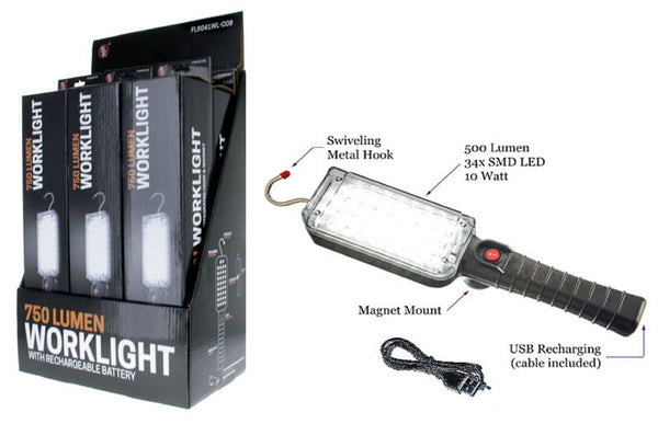 750 Lumen HD Rechargeable Work Light