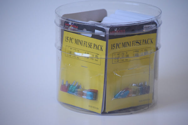 15 Piece Mini Fuse Pack