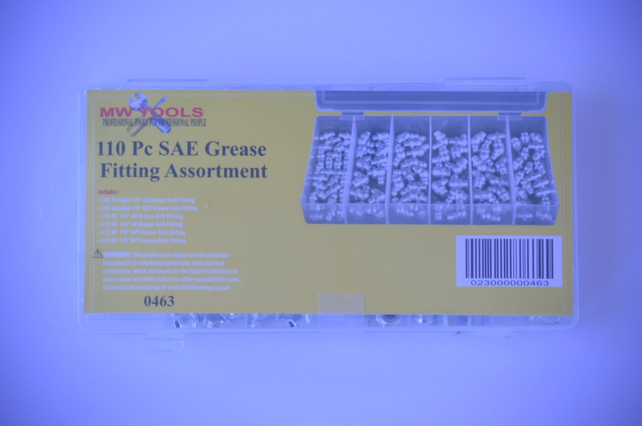 110 Piece SAE Grease Fitting Set